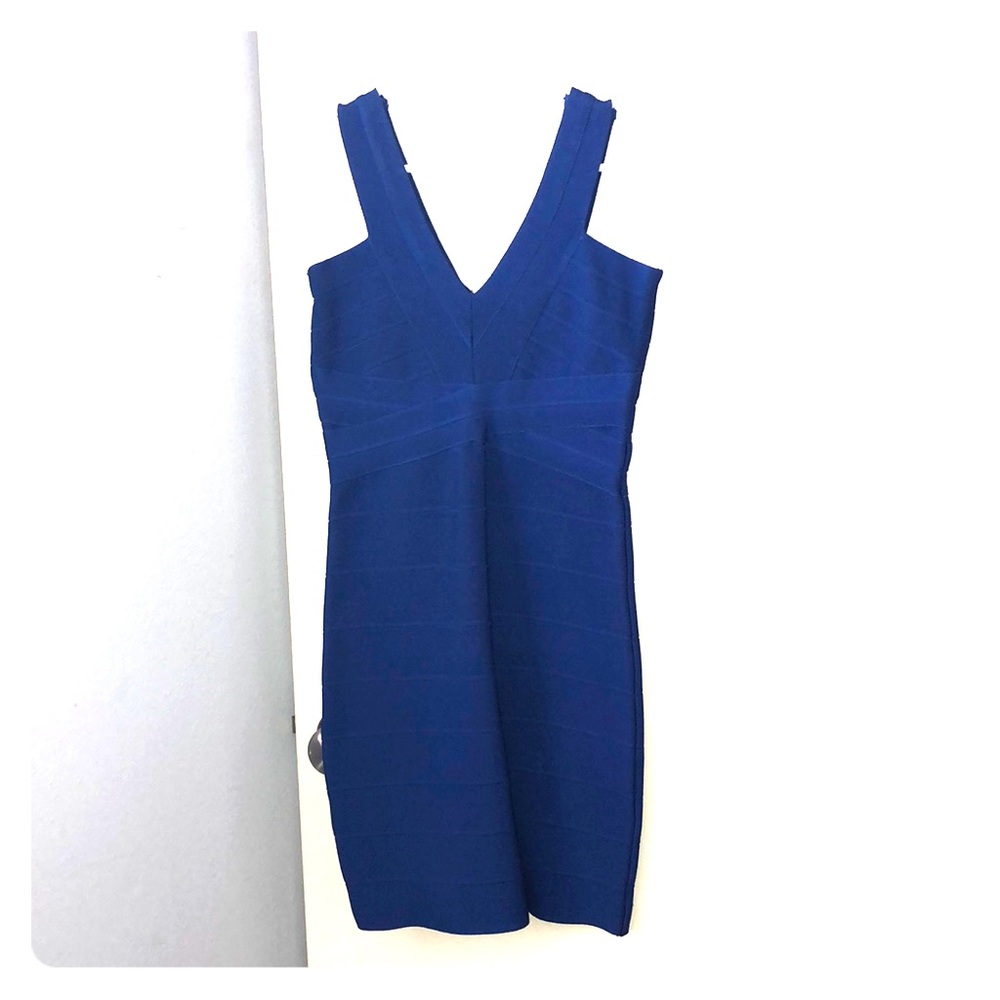 BEBE Blue Bandage Dress